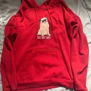 Dogs over dudes hoodie